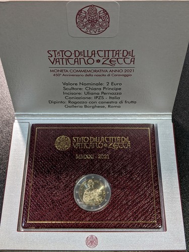 2021 vatican euro caravaggio - 2,