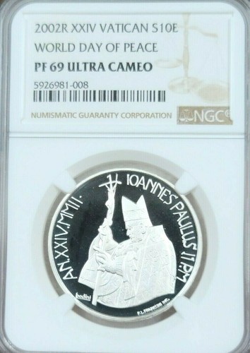 2002 vatican silver euro - silver,