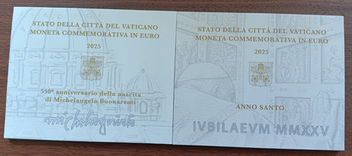 Two vatican euro coins - two,