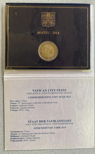 Vatican euro coin 2014 year - 2014,