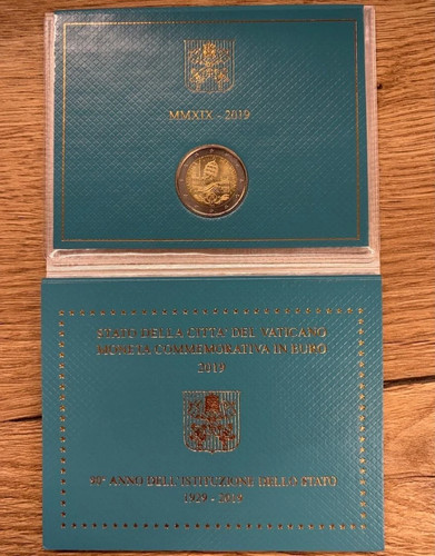 Vatican euro coin - 2, year