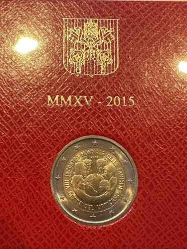 2015 vatican euro coin - euro, pope