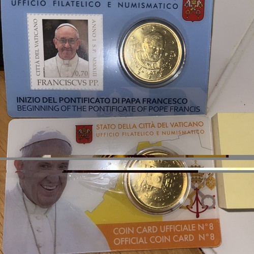 Lot vatican coin cards - lot,