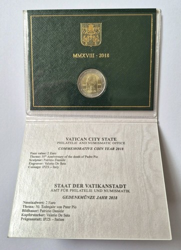 2018 vatican euro - vatican, bimetallic
