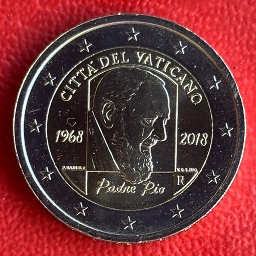 2018 vatican euro coin - vatican, padre