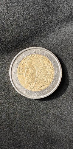 Euro coin dante - euro, (